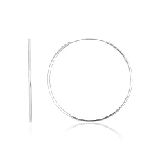 Sidabriniai auskarai –žiedai, 1.8 g, Sidabras 925 praba