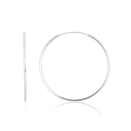 Auskarai-žiedai,  - Sidabriniai auskarai –žiedai, 1.8 g, Sidabras 925 praba