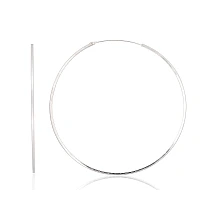 Sidabriniai auskarai –žiedai, 2.5 g, Sidabras 925 praba