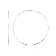 Sidabriniai auskarai –žiedai, 2.5 g, Sidabras 925 praba