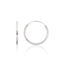 Sidabriniai auskarai –žiedai, 1.2 g, Sidabras 925 praba