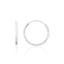 Sidabriniai auskarai –žiedai, 1.2 g, Sidabras 925 praba