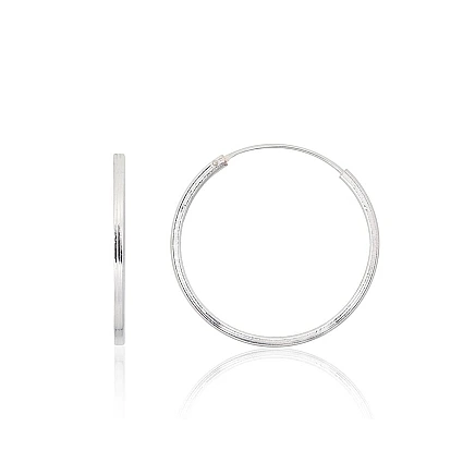 Auskarai-žiedai,  - Sidabriniai auskarai –žiedai, 1.7 g, Sidabras 925 praba