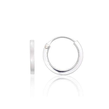 Auskarai-žiedai,  - Sidabriniai auskarai –žiedai, 1.2 g, Sidabras 925 praba