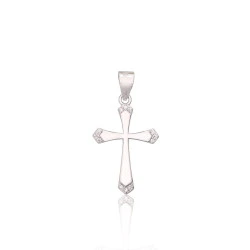 Sidabrinis pakabukas, 1 g, Sidabras 925 praba, rodis (padengti), Cirkonai