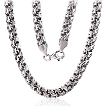 Sidabrinė grandinėlė Bismark 6 mm, 50, 35.2 g, Sidabras 925 praba, oksidas (padengti)