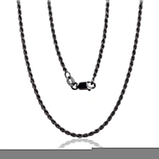 Sidabrinė grandinėlė Rope 2 mm, Sidabras 925 praba, rodis (padengti)