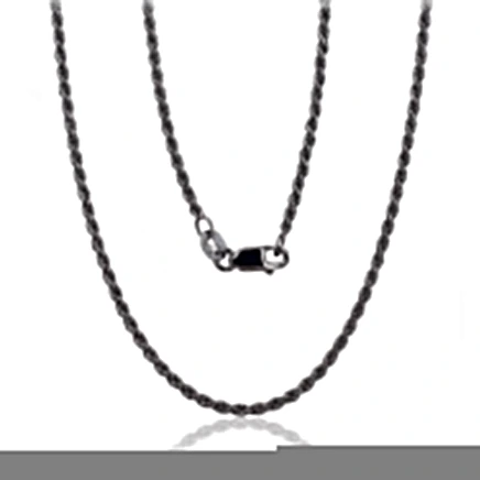 Grandinėlės,  - Sidabrinė grandinėlė Rope 2 mm, Sidabras 925 praba, rodis (padengti)