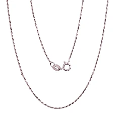 Sidabrinė grandinėlė Rope 1,1 mm, 45, 2.4 g, Sidabras 925 praba