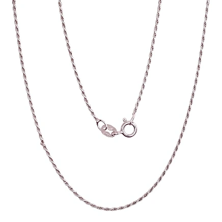 Grandinėlės,  - Sidabrinė grandinėlė Rope 1,1 mm, 45, 2.4 g, Sidabras 925 praba