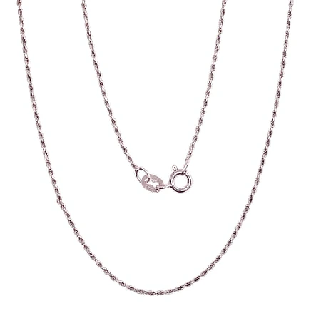 Grandinėlės,  - Sidabrinė grandinėlė Rope 1,1 mm, 50, 2.6 g, Sidabras 925 praba