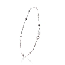 Sidabrinė grandinėlė Bead 1-3 mm, 18, 1.8 g, Sidabras 925 praba, rodis (padengti)