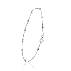 Sidabrinė grandinėlė Bead 1-3 mm, 18, 1.8 g, Sidabras 925 praba, rodis (padengti)