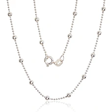 Sidabrinė grandinėlė Bead 1-3 mm, 40, 3.8 g, Sidabras 925 praba