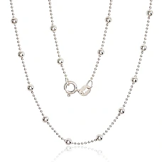 Sidabrinė grandinėlė Bead 1-3 mm, 50, 4.8 g, Sidabras 925 praba