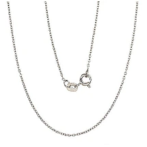 Sidabrinė grandinėlė Anchor round 1 mm, 38, 1.1 g, Sidabras 925 praba, rodis (padengti)