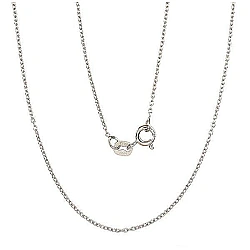 Sidabrinė grandinėlė Anchor round 1 mm, 38, 1.1 g, Sidabras 925 praba, rodis (padengti)