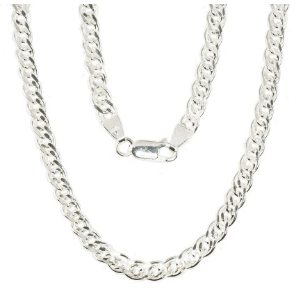 Grandinėlės,  - Sidabrinė grandinėlė Crandmother 4,9 mm , briaunų apdirbimas deimantu, 50, 15.8 g, Sidabras 925 praba