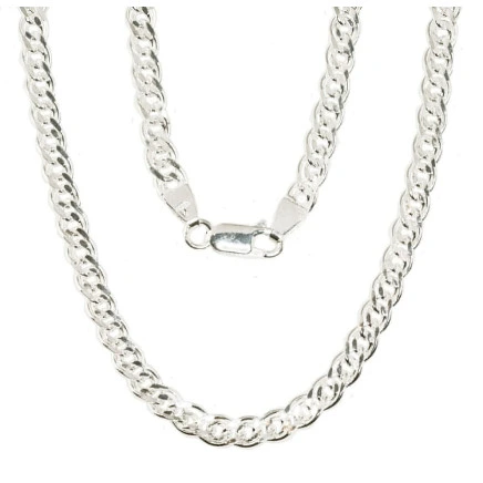 Grandinėlės,  - Sidabrinė grandinėlė Crandmother 4,9 mm , briaunų apdirbimas deimantu, 50, 16.2 g, Sidabras 925 praba