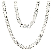 Sidabrinė grandinėlė Crandmother 4,9 mm , briaunų apdirbimas deimantu, 60, 18.4 g, Sidabras 925 praba