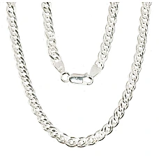 Sidabrinė grandinėlė Crandmother 4,9 mm , briaunų apdirbimas deimantu, 60, 18.6 g, Sidabras 925 praba