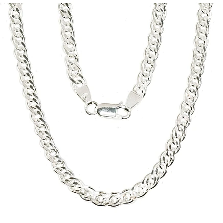 Grandinėlės,  - Sidabrinė grandinėlė Crandmother 4,9 mm , briaunų apdirbimas deimantu, 60, 18.6 g, Sidabras 925 praba