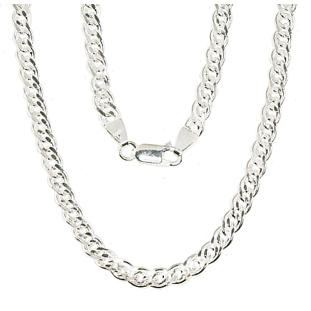 Grandinėlės,  - Sidabrinė grandinėlė Crandmother 4,9 mm , briaunų apdirbimas deimantu, 60, 19.4 g, Sidabras 925 praba