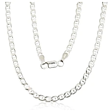 Sidabrinė grandinėlė Marina 3 mm , briaunų apdirbimas deimantu, 50, 8.3 g, Sidabras 925 praba