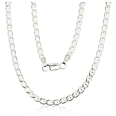 Sidabrinė grandinėlė Marina 3 mm , briaunų apdirbimas deimantu, 55, 13.7 g, Sidabras 925 praba