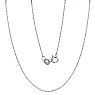Sidabrinė grandinėlė Anchor 1 mm , briaunų apdirbimas deimantu, 50, 1.7 g, Sidabras 925 praba, rodis (padengti)