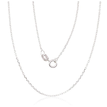 Grandinėlės,  - Sidabrinė grandinėlė Anchor 1 mm , briaunų apdirbimas deimantu, 45, 1.5 g, Sidabras 925 praba