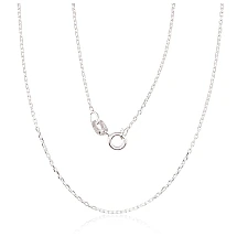 Sidabrinė grandinėlė Anchor 1 mm , briaunų apdirbimas deimantu, 50, 1.7 g, Sidabras 925 praba