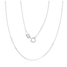Sidabrinė grandinėlė Anchor 1 mm , briaunų apdirbimas deimantu, 50, 1.7 g, Sidabras 925 praba