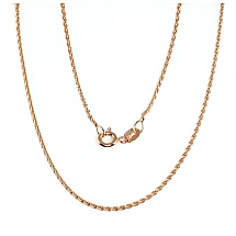 Sidabrinė grandinėlė Spiga 1,1 mm, 55, 3.5 g, Sidabras 925 praba, raudonas auksas (padengti)