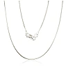 Sidabrinė grandinėlė Snake 1.1 mm, 45, 5 g, Sidabras 925 praba