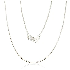 Sidabrinė grandinėlė Snake 1.1 mm, 45, 5.1 g, Sidabras 925 praba