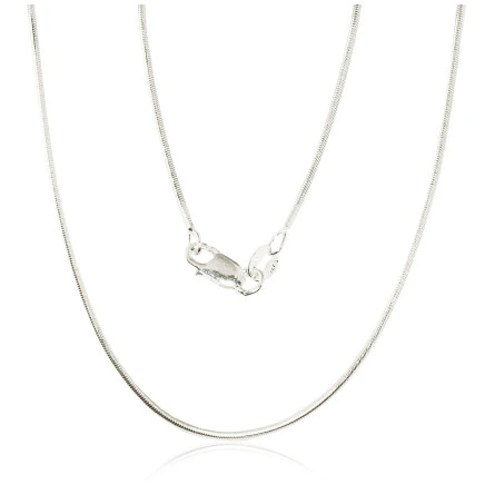 Grandinėlės,  - Sidabrinė grandinėlė Snake 1.1 mm, 45, 5.2 g, Sidabras 925 praba
