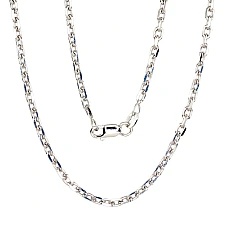 Sidabrinė grandinėlė Anchor 3 mm , briaunų apdirbimas deimantu, 50, 9.8 g, Sidabras 925 praba, rodis (padengti)