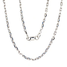 Sidabrinė grandinėlė Anchor 3 mm , briaunų apdirbimas deimantu, 55, 10.8 g, Sidabras 925 praba, rodis (padengti)