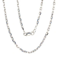 Sidabrinė grandinėlė Anchor 3 mm , briaunų apdirbimas deimantu, 55, 11.2 g, Sidabras 925 praba, rodis (padengti)