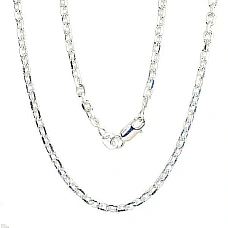 Sidabrinė grandinėlė Anchor 3 mm , briaunų apdirbimas deimantu, 50, 9.7 g, Sidabras 925 praba