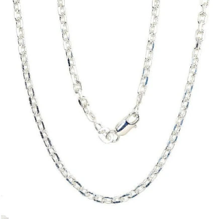 Vyrams,  - Sidabrinė grandinėlė Anchor 3 mm , briaunų apdirbimas deimantu, 50, 9.7 g, Sidabras 925 praba