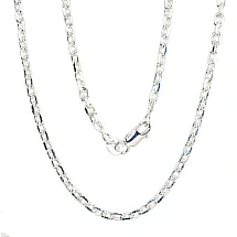 Sidabrinė grandinėlė Anchor 3 mm , briaunų apdirbimas deimantu, 70, 13.7 g, Sidabras 925 praba