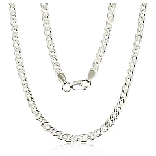 Sidabrinė grandinėlė Crandmother 3.1 mm , briaunų apdirbimas deimantu, 45, 8.7 g, Sidabras 925 praba
