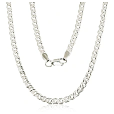 Sidabrinė grandinėlė Crandmother 3.1 mm , briaunų apdirbimas deimantu, 50, 9.6 g, Sidabras 925 praba