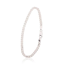Sidabrinė grandinėlė Crandmother 3.1 mm , briaunų apdirbimas deimantu, 18, 3.7 g, Sidabras 925 praba