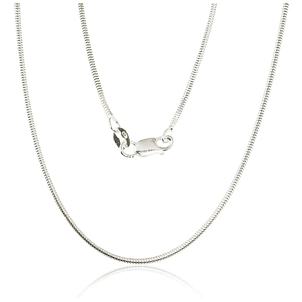 Grandinėlės,  - Sidabrinė grandinėlė Snake 1,5 mm, 42, 3.5 g, Sidabras 925 praba