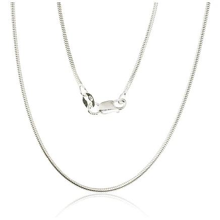 Grandinėlės,  - Sidabrinė grandinėlė Snake 1,5 mm, 42, 3.7 g, Sidabras 925 praba