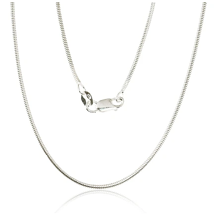 Grandinėlės,  - Sidabrinė grandinėlė Snake 1,5 mm, 45, 3.8 g, Sidabras 925 praba