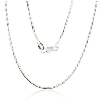 Grandinėlės,  - Sidabrinė grandinėlė Snake 1,5 mm, 50, 4.3 g, Sidabras 925 praba